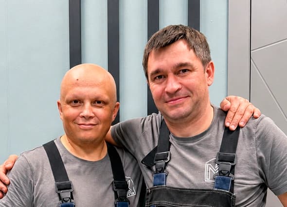 Основатели Мастерской Комфорта: слева Виктор Кугрышев и справа Евгений Кушниренко