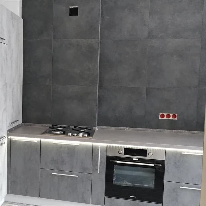 Миниатюра 10 проекта Мебель в серых тонах: кухни, шкаф и прихожая